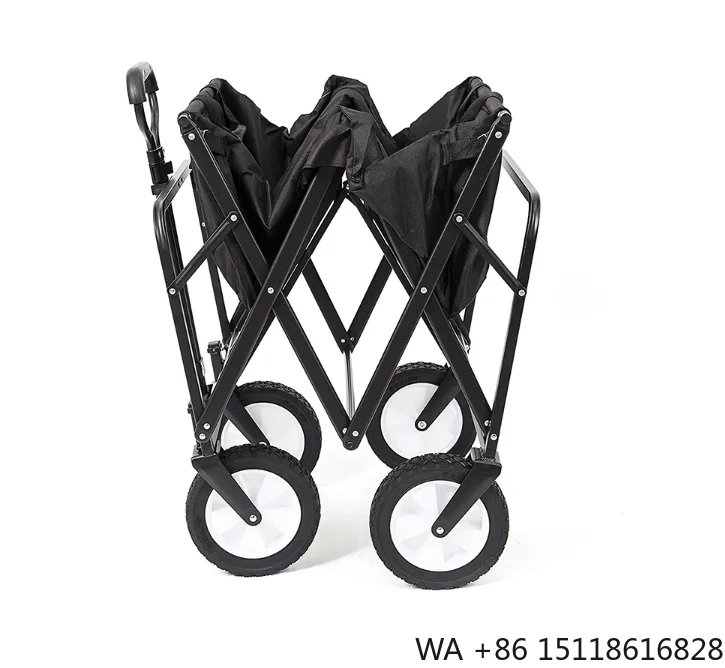 Heavy Duty Steel Folding Beach/camping/picnic/sand/outdoor Utility Wagon Cart Collapsible Wagon Trolley