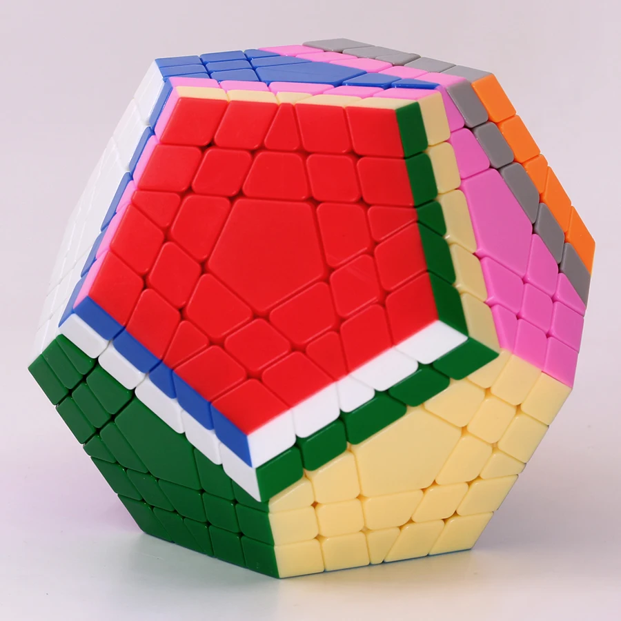 Cubo Mágico SengSo Educacional Profissional, ShengShou Megamin x Cubo Mágico, 12 Faces Puzzle, Jogo de brinquedos, Gigaminx Dodecaedro 5x5 V2