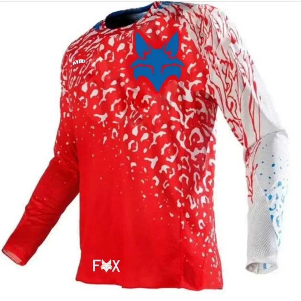 

24/25 New Fashion Fox Motocross Mountain Enduro Bike Clothing Bicycle Moto Downhill T-shirt Women Men Cycling Jersey MTB Tee Top