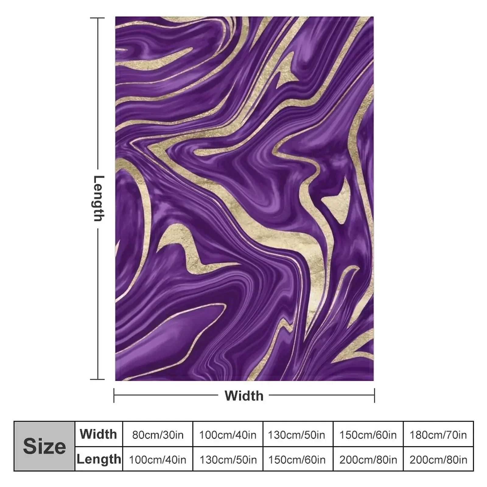 Purple Black Gold Marble #1 #decor #art Throw Blanket valentine gift ideas Luxury Brand Luxury Hairys Bed Blankets