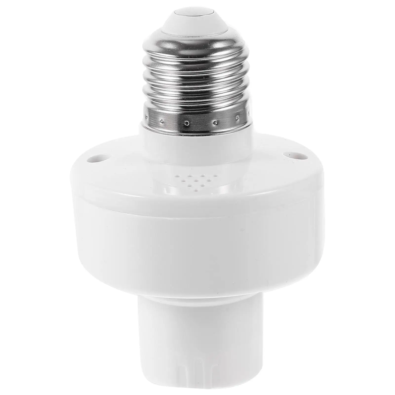 Voice Offline Lamp Holder Wireless Light Bulb Socket Cordless Screw Adapter White Sockets