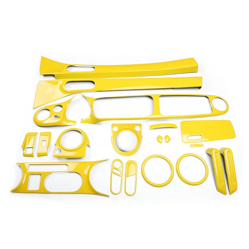 

For Volkswagen Beetle 2013 2014 2015 2016 2017 2018 2019 Plastic Yellow Style Decoration Accessories Car Interior Trims Stickers