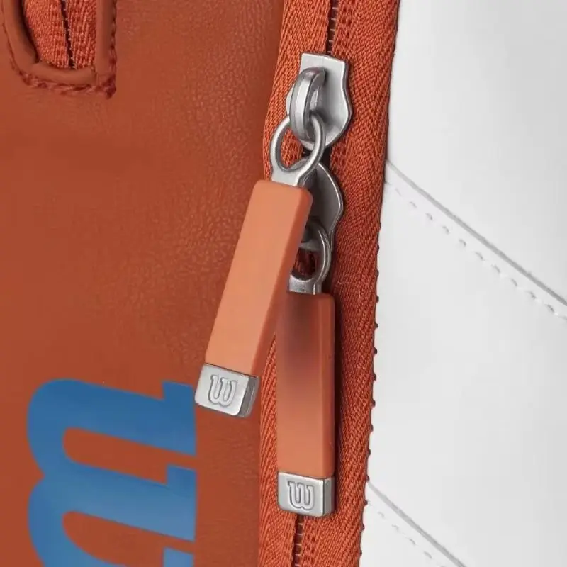 Wilson 2024 Roland Garros Super Tour Zaino per racchetta da tennis può contenere 2 racchette da tennis Borsa sportiva di grande capacità per donna uomo