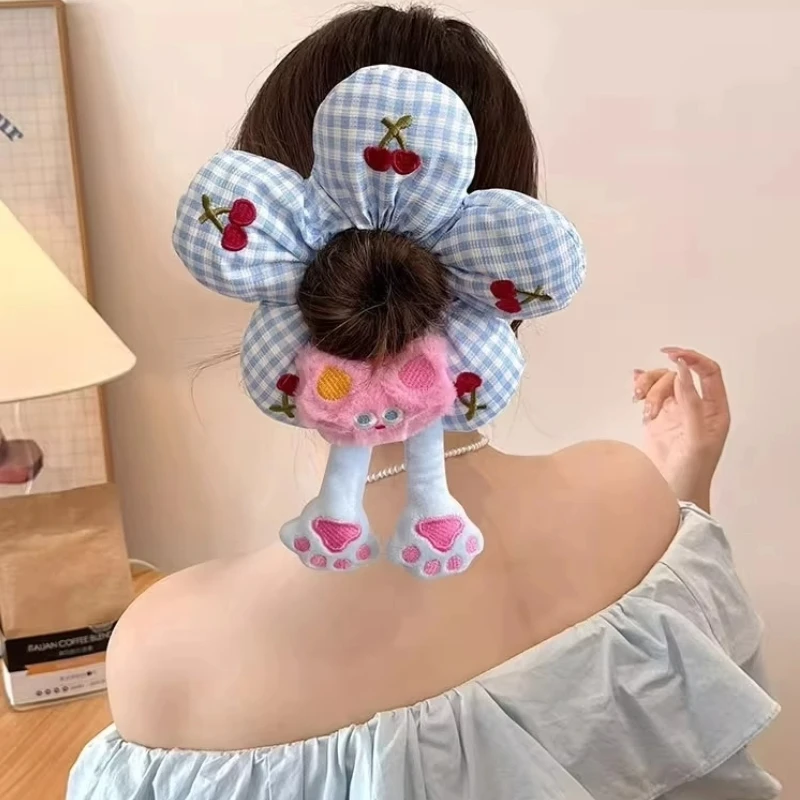 

Cute Cartoon Fun Flower Large Intestine Hair Band For Women, High-End Cotton Three-Dimensional Puppy Headband
