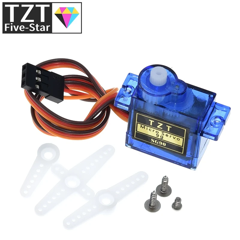 TZT  Official Smart Electronics Rc Mini Micro 9g 1.6KG Servo SG90 for RC 250 450 Helicopter Airplane Car Boat For Arduino DIY