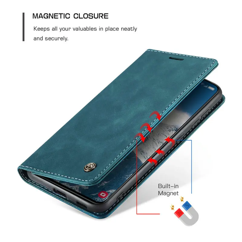 Flip Leather Case for Samsung Galaxy S25 Ultra S23 A53 A73 A72 A52 A54 A34 A32 A22 A12 M51 S21 S20 FE Silicone Protection Cover image 4