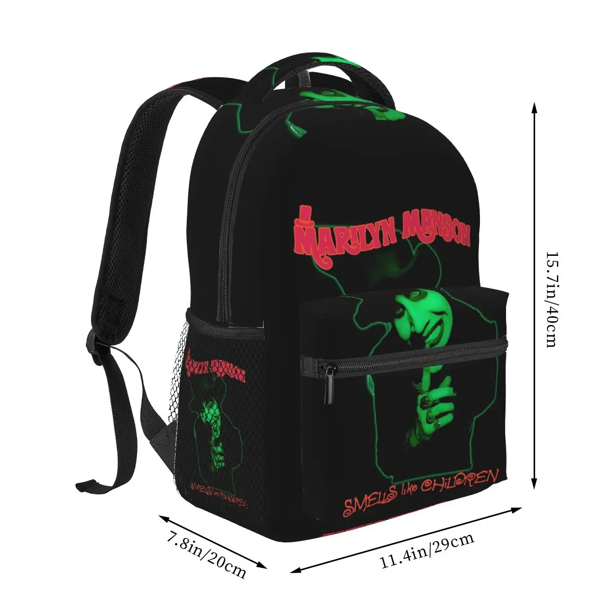 Mochila de música de regalo para fanáticos de Marilyn Manson Glitch, gran oferta, mochila de gran capacidad para niños, bolso escolar, bolso de hombro para hombres y mujeres