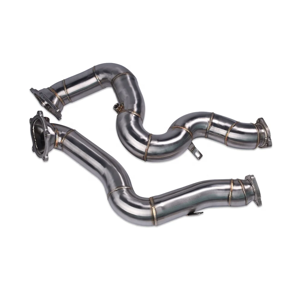 

304 SS Down pipes for RS6 RS7 S6 S7 C7 Downpipe turbocharger upgrade exuaust turbo intake downpipes rods muffler tip motor