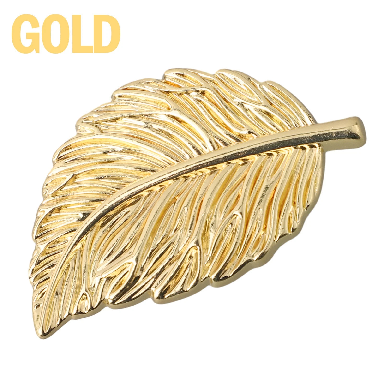 Furniture Handles Cabinet and Wardrobe Leaves Shape Zinc Alloy Knobs Multi Layer Plating for Enhanced Protection and Durability