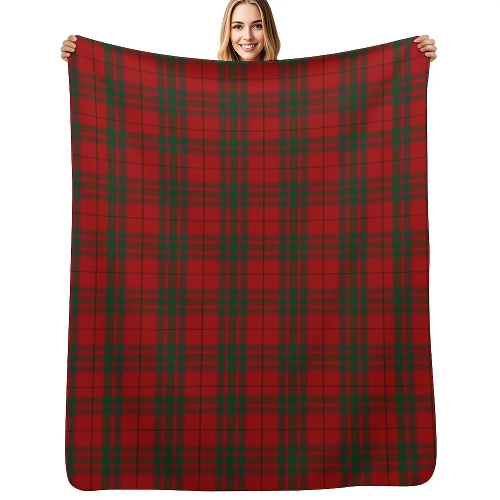 MacNab Clan Tartan Throw Blanket Warm Comfortable Blanket for Office Napping