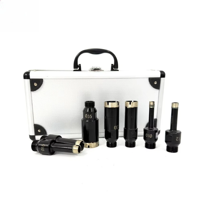 

Portable homes use dry and wet diamond drilled core bits for granite, concrete, stone, tiles