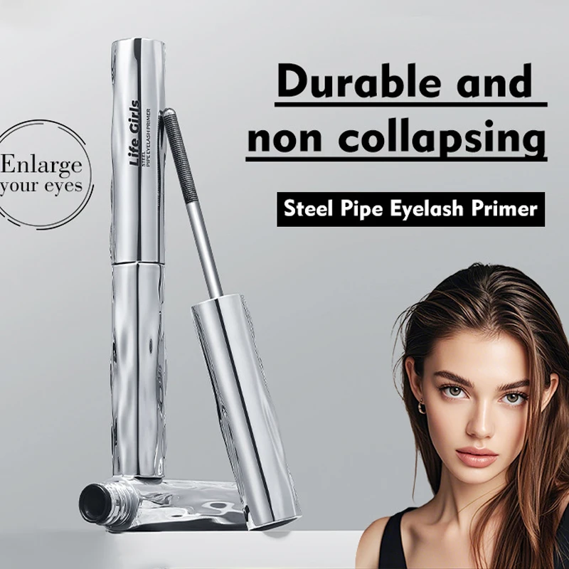 Metal Iron Lashes Mascara Waterproof Silk Fiber Mascara Black Long Curling Eyelash Extensions Non-clumping Eyes Makeup Cosmetics:Metal Iron Lashes Mascara Waterproof Silk Fiber Mascara Black Long Curling Eyelash Extensions Non-clumping Eyes Makeup Cosmetics