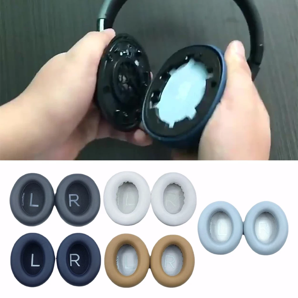 1 par de almohadillas para auriculares, accesorios para manguitos, piezas de repuesto, color caqui