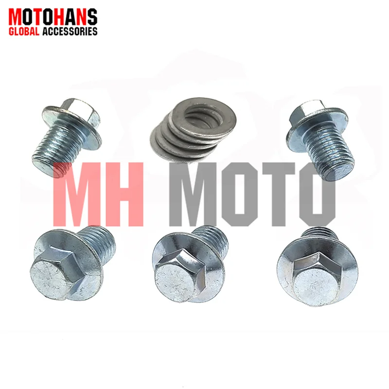 

5SET/PACK M12*15MM MOTORCYCLE OIL SCREWS FOR BAJAJ CT100 PLATINO100