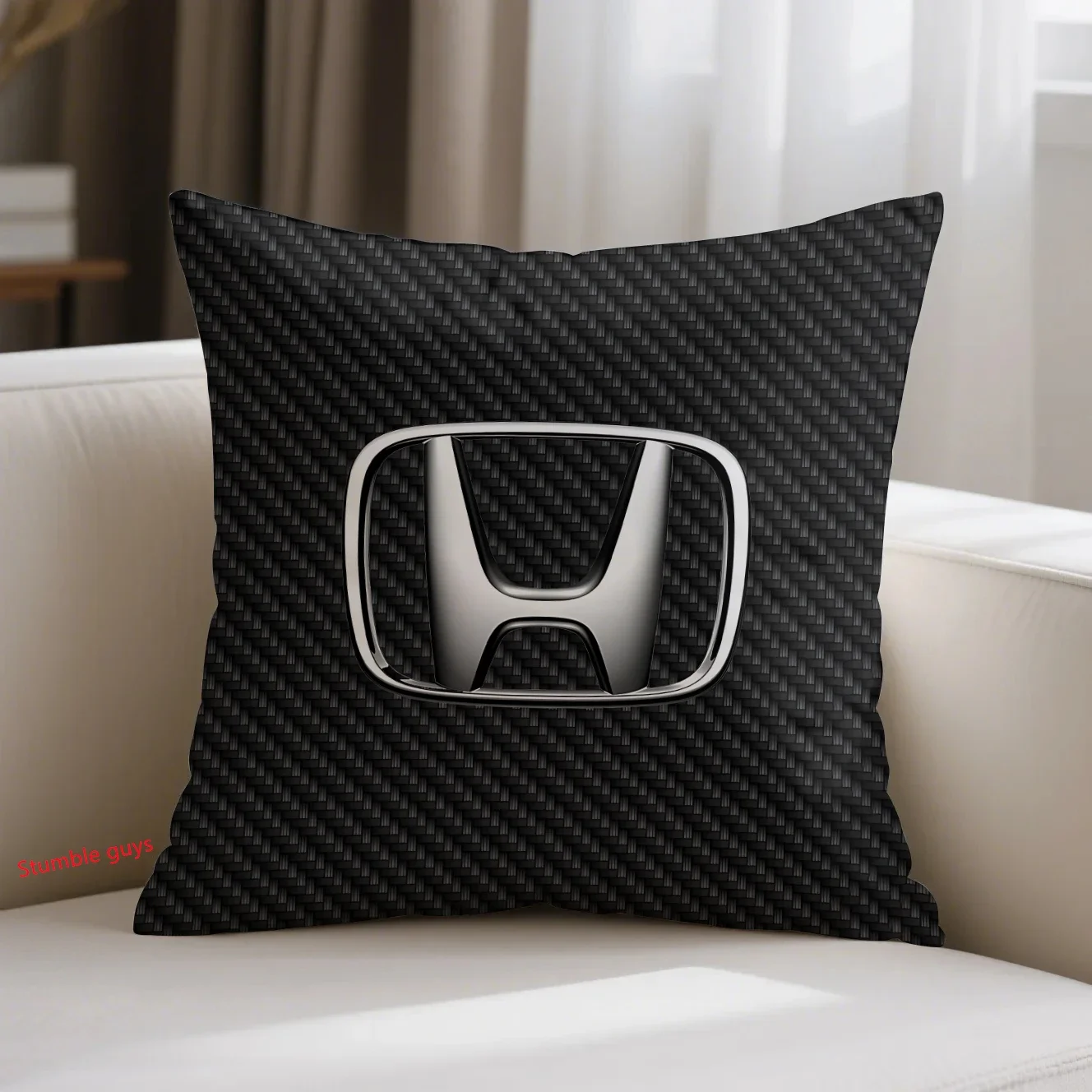 

Sofa Cushion Cover 45X45cm Honda Sports Motorcycle Racing Comfortable For Sofa