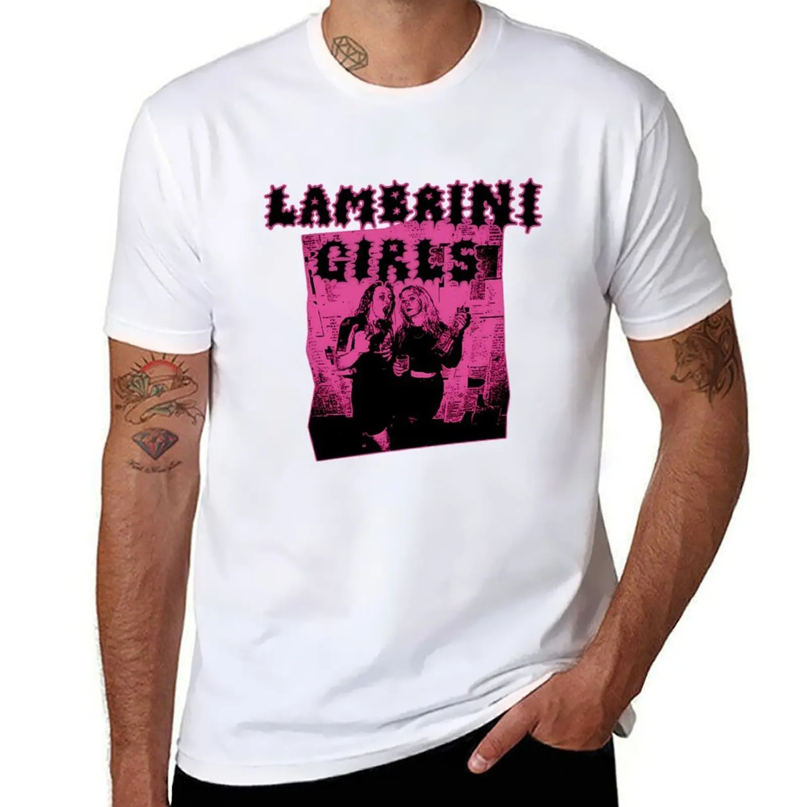 

Vintage Grunge Style - Lambrini Girls Band T-Shirt man t shirts for men casual essential t shirt T-Shirt