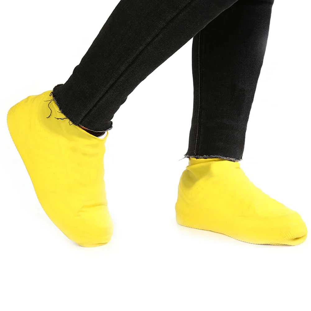 Rain Shoe Covers Waterproof Portable Traveling Outdoor Rubber Non-slip Rain Boot Overshoes Reusable Shoes Accessories Unisex