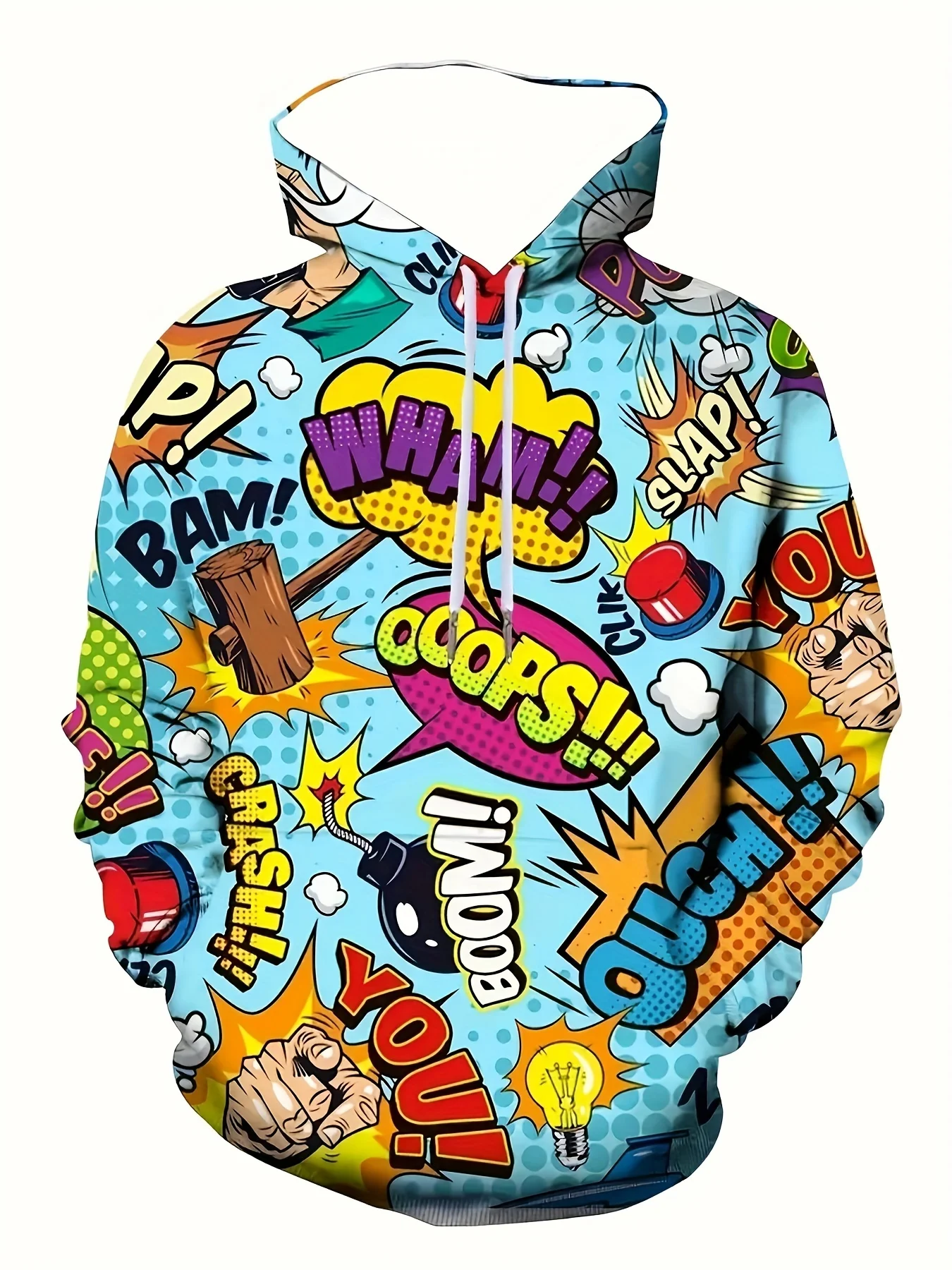 سترة بغطاء للرأس بأكمام طويلة مطبوعة ثلاثية الأبعاد رقمية ثلاثية الأبعاد للرجال جديدة، سترة كانغر رائعة وعصرية ومريحة #4