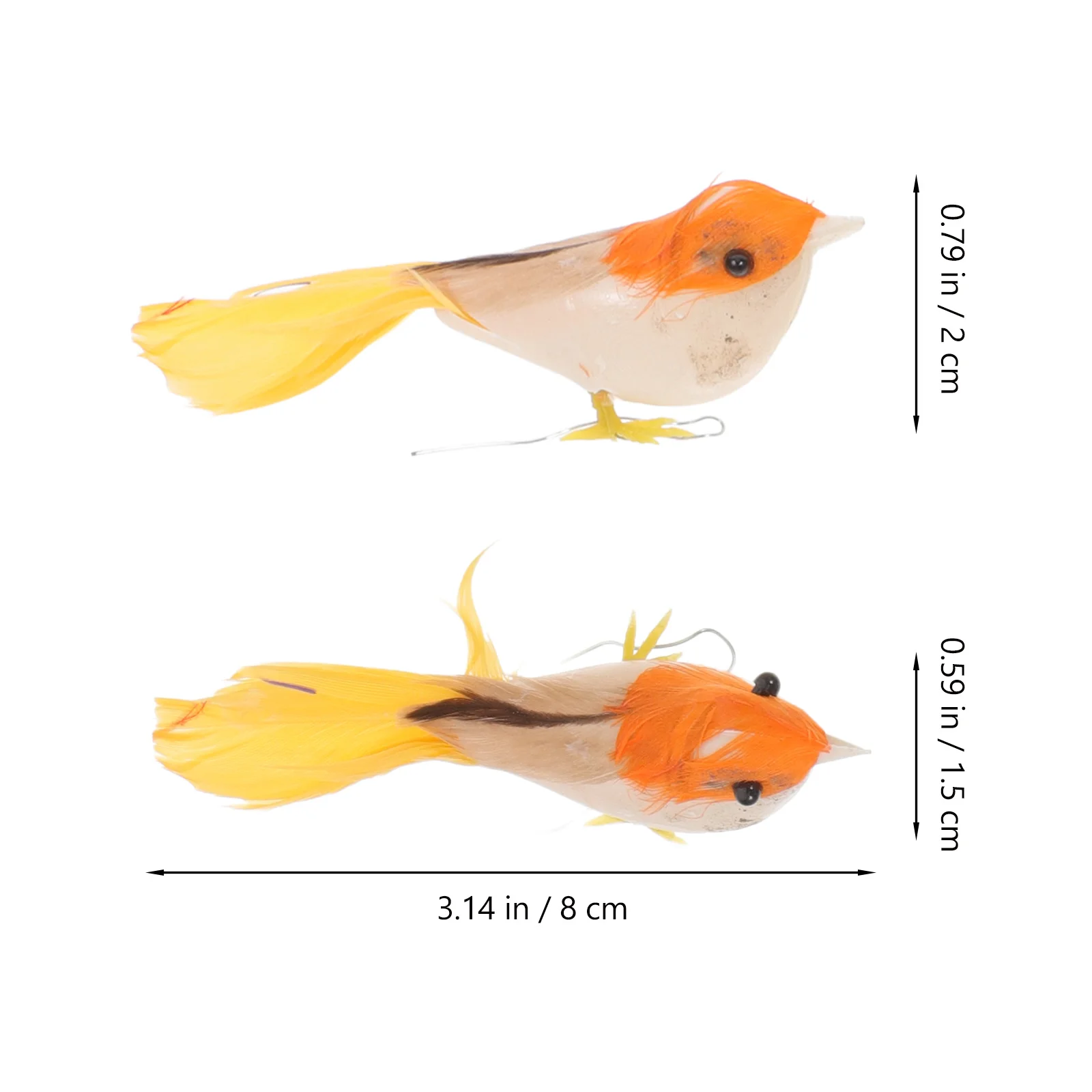 24pcs Small Cute Bird Decoration For Crafts Garden Home Decor Lifelike Artificial Birds Figurines Foam Ornaments