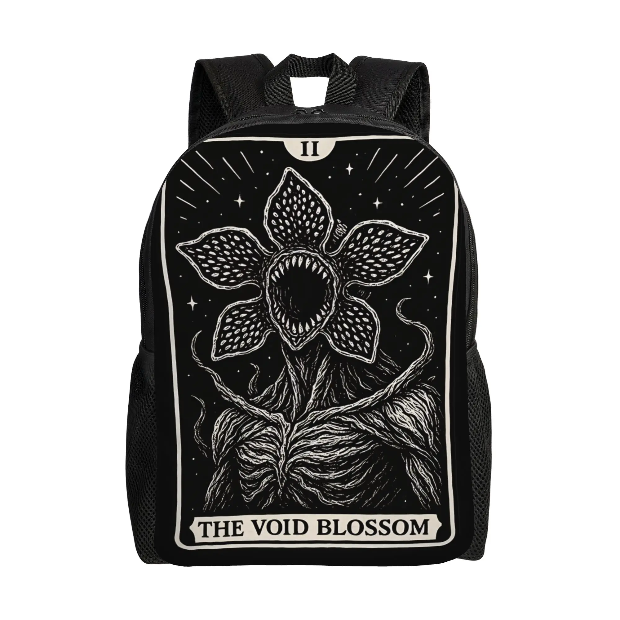 Demogorgon Starry Night  Backpack Female  Pattern Backpacks Polyester Kawaii High School Bags Travel Design Rucksack