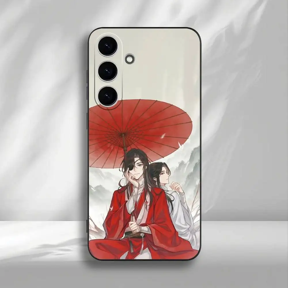 حافظة لهاتف سامسونج جالاكسي A73، A72، A71، A70، A53، A52، A51، غلاف أسود ناعم