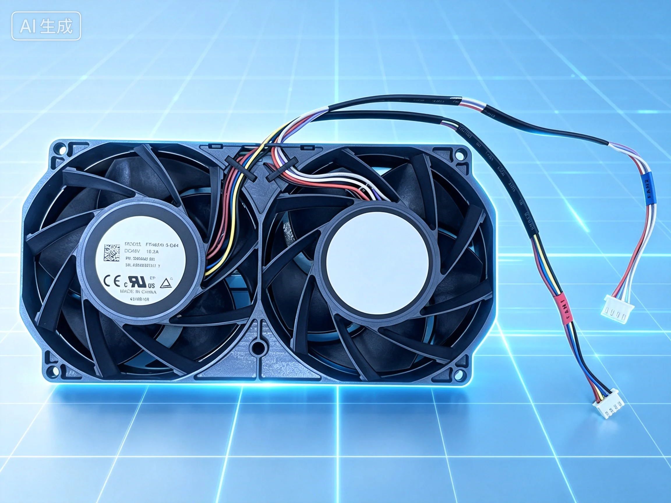 Dual‑Module Cooling Fan FT482A10 48V 10.2A for Delta