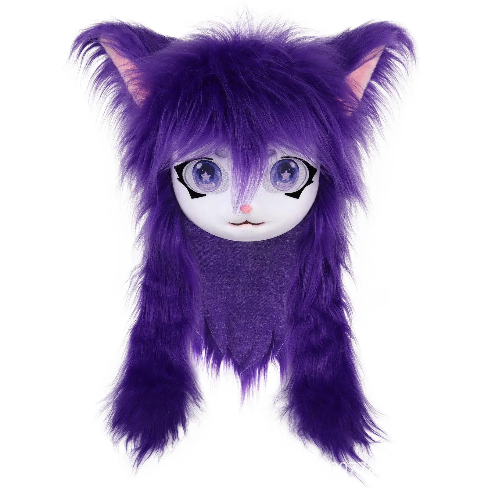 

Animal Head Cat Fursuit Cut Mask Halloween Masquerade Cosplay Costume Props Adult Costumes Accessories