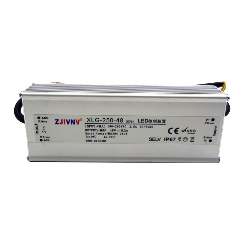 

200W 250W Waterproof IP67 Switching Power Supply Lighting Transformers LED Driver Power Adapter XLG-200 XLG-250