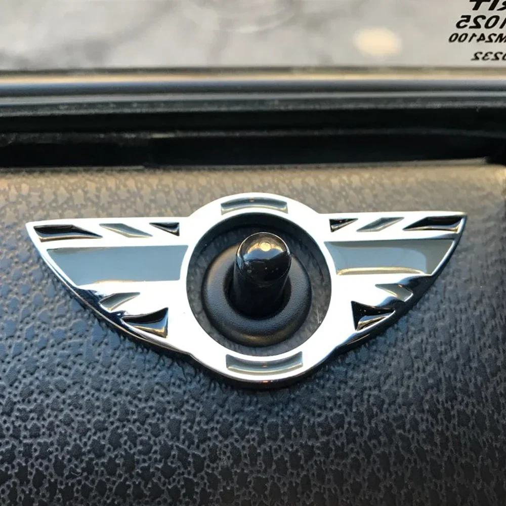 2 uds cubierta de cerradura de pasador de puerta para Mini Cooper S JCW R50 R52 R53 R55 R56 R57 R58 R59 R60 R61-pegatina decorativa para Interior de coche