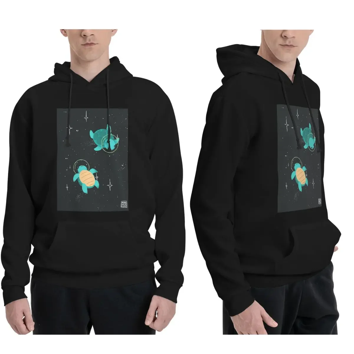 Space Turtles Hoodies Men Women Casual Pullover Sweatshirts Fashion Long Sleeve Hooded Autumn Winter