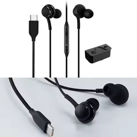 Hot Earphones Headset In-ear 3.5mm Type C Wired Headphones For Samsung For Galaxy S23 S21 S22 For Ultra Plus And A54 A34 A53 A53