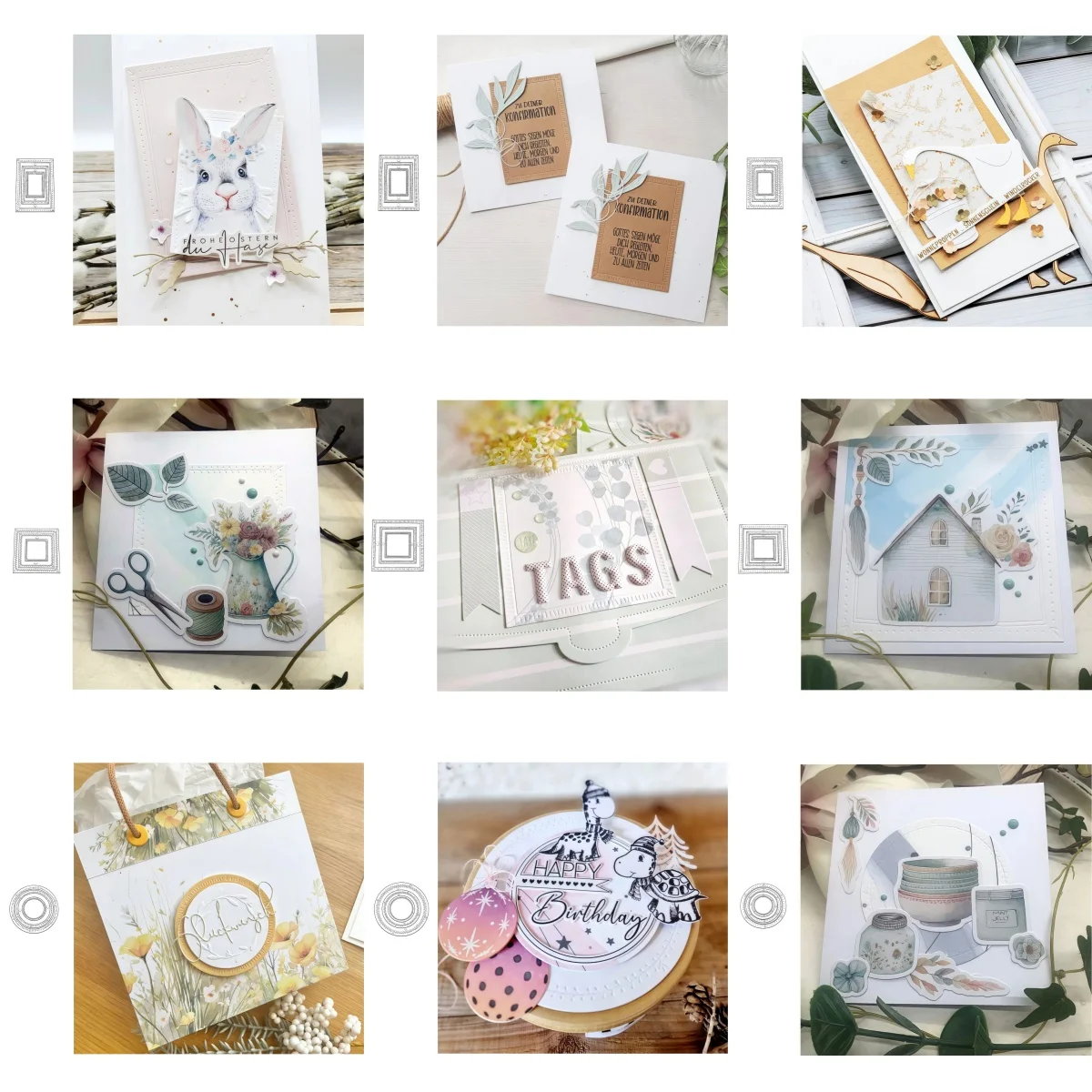 

New Arrival Square Rectangular Circular Relief Frame Metal Cutting Dies For Diy Scrapbooking Card Making Stencils Photo Albums