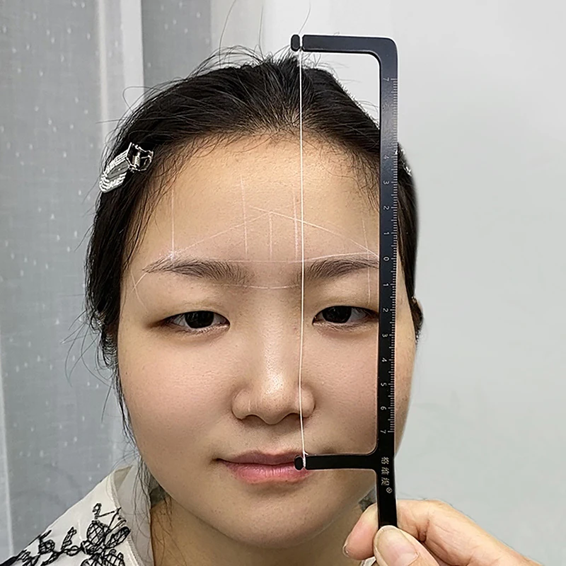Augenbrauen Mapping Lineal Positionierung Lineal Augenbrauen Tattoo Linie Zeichnung Hilfs Werkzeug Permanent Linie Lineal Make-Up Zubehör