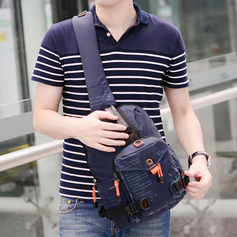 Waterproof Oxford Men Cross Body Messenger Bags Sling Chest Day Pack Kettle Bag Travel Single Shoulder Rucksack Back pack New