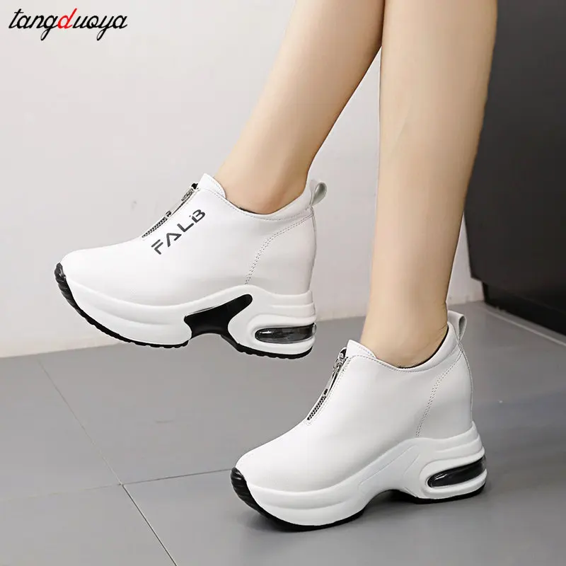 white red Platform Shoes Hidden Heel Women Casual Platform Shoes Woman Sneakers Shoes for Women Height Increasing Wedges Shoes