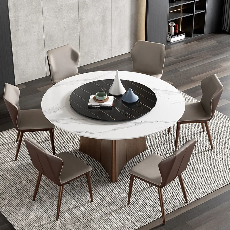Hotel Home Dining Tables Kitchen Restaurant Round Negotiation Dining Tables Nordic Wooden Furniture Обеден Стол MHCZ