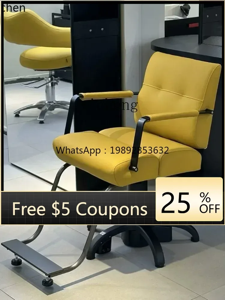 

ABB hair salon special heating seat cushion electric lifting hair chair fashionable trendy hair cutting chair