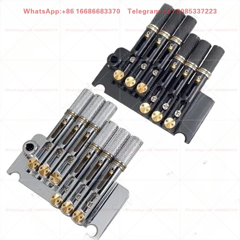 Thickened Brass Base Headless Guitar Vibrato Bridge String Saddle Tailpiece Electric Guitar Replacement Hardware Parts