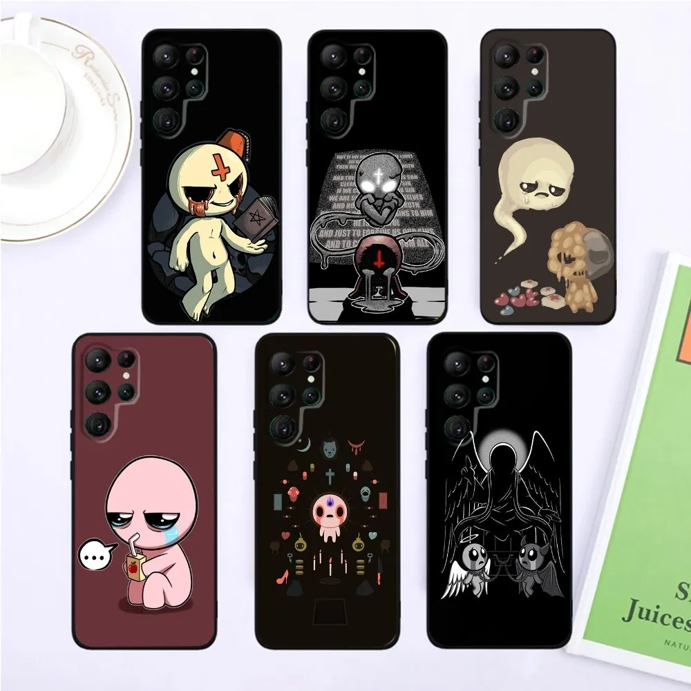 Game The Binding Of I-Isaac Phone Case For SamsungS24,S23,S22,S21,Ultra Pro S10,S30Plus,S9,20lite Black Cover