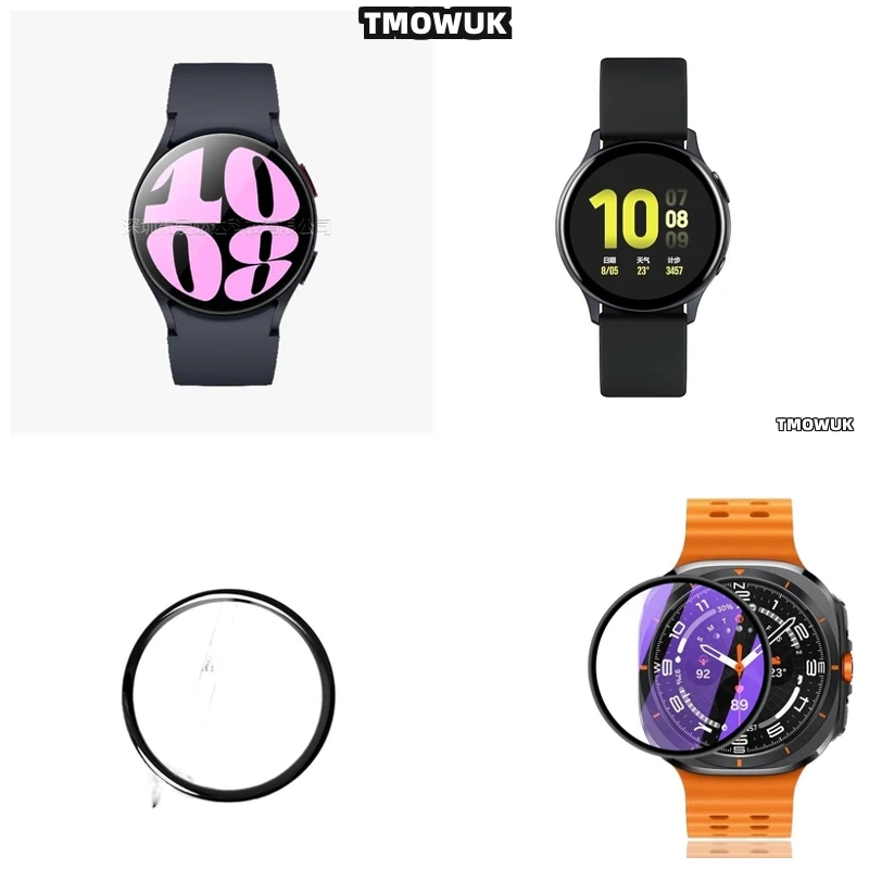 

3D Curved Full Cover Soft Protective Film For Samsung Galaxy Watch 4 5 6 7 Ultra FE PRO 47 44 43mm 40mm