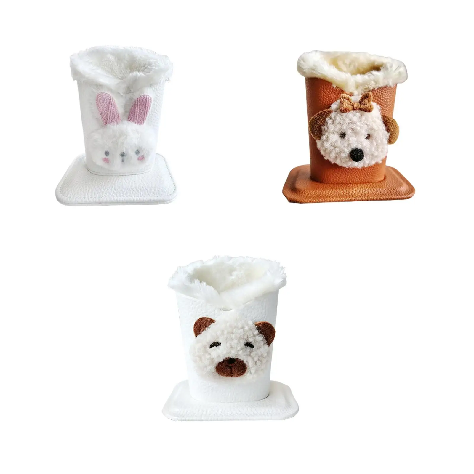 Pluche gevoerde brillenhouderstandaard Multifunctionele stevige cartoonbrilopslag