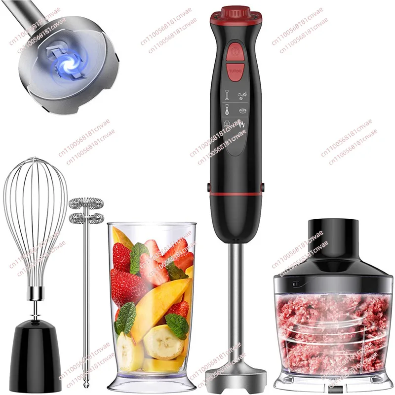 

Многофункциональный ручной электрический блендер для детского питания, кухонная палочка 3-в-1 с венчиком и измельчителем, трансграничная мясорубка