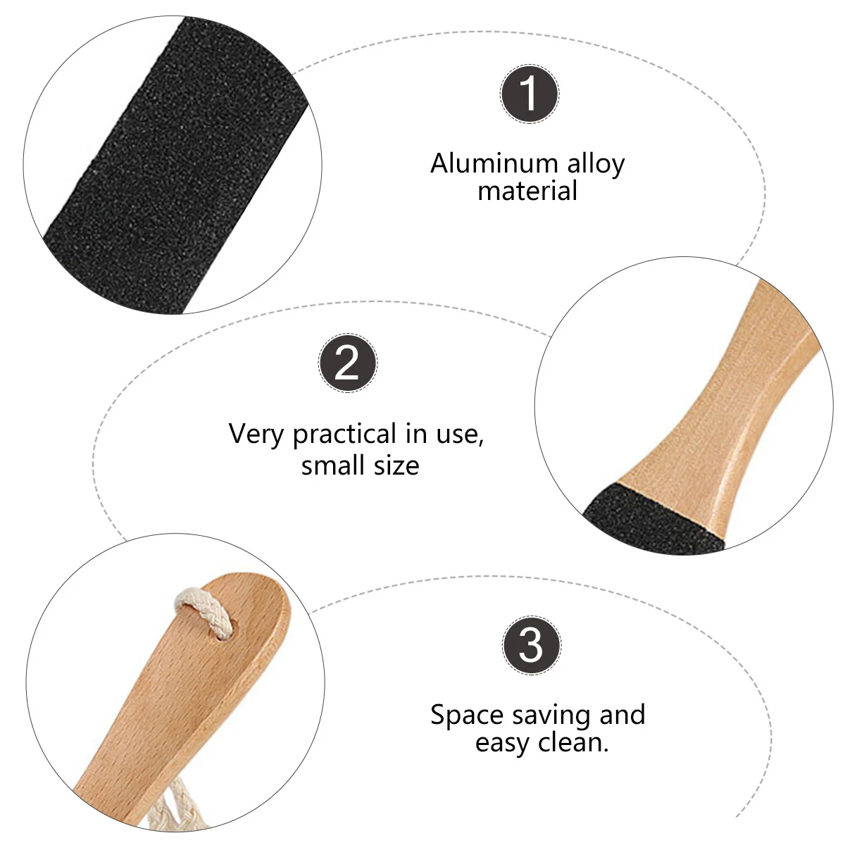 

File Double Sided Surface Rub Board Callus Remover For Dead Skin Hard Skin Pedicure Rasp Foot Care Tool Wooden Foot Files