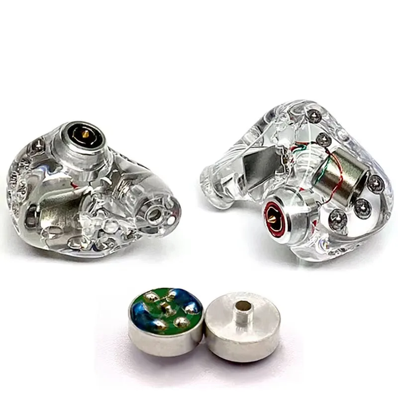 Huayunxin 7.1mm 4ohm 110db iem monitor intra-auricular, auscultador electrostático, unidade de altifalante com driver dinâmico de alta frequência extremamente alta