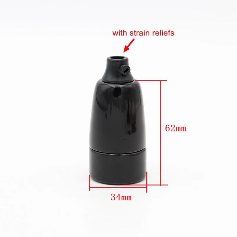 E14 Ceramic Lamp Holder Classic Candle Bulb Base Screw Lamp Socket Fittings for Chandeliers