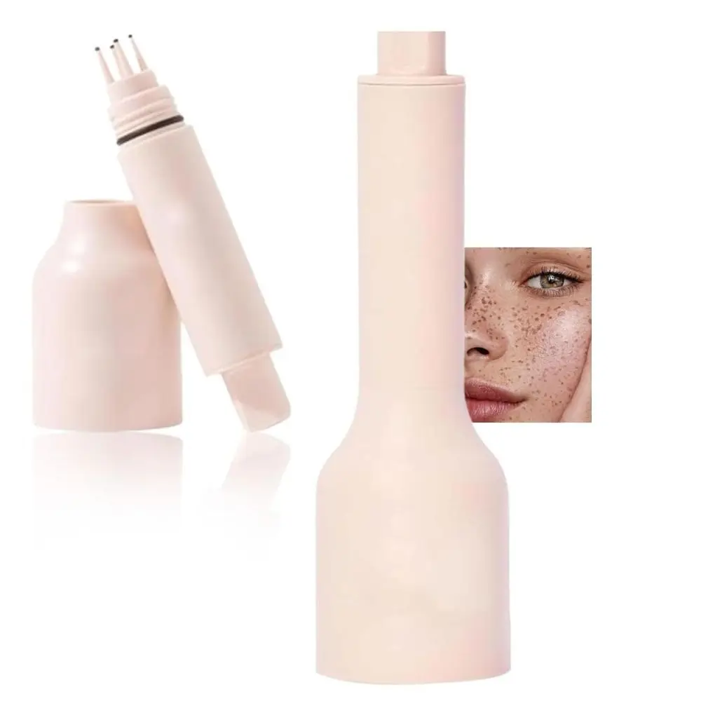 Waterproof Faux Freckle Stamp Fast-drying Smudge-proof Freckle Makeup Pencil Long Lasting Natural 5-Point Freckle Stamp