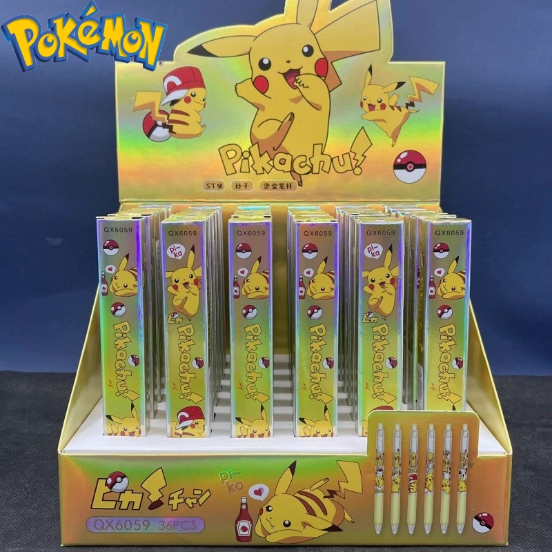1/2/3/4/5/6pcs Pokemon Cute Pikachu Blind Box Gel Pen Anime Stationery Office School Supplies Teacher Reward Gifts Surprise Toys view 6