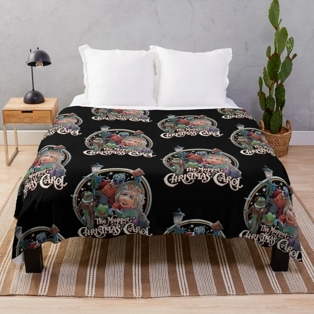 

Retro 90s The Muppet Christmas Carol Throw Blanket Warm Plush Fuzzy Blanket for Living Room