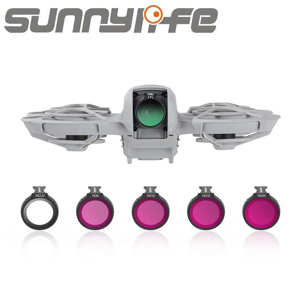 Sunnylife-مجموعة فلاتر عدسات الكاميرا الاحترافية ، فلتر Dji Neo ، CPL ، الأشعة فوق البنفسجية ، ND16 ، ND32 ، ND ، الملحقات
