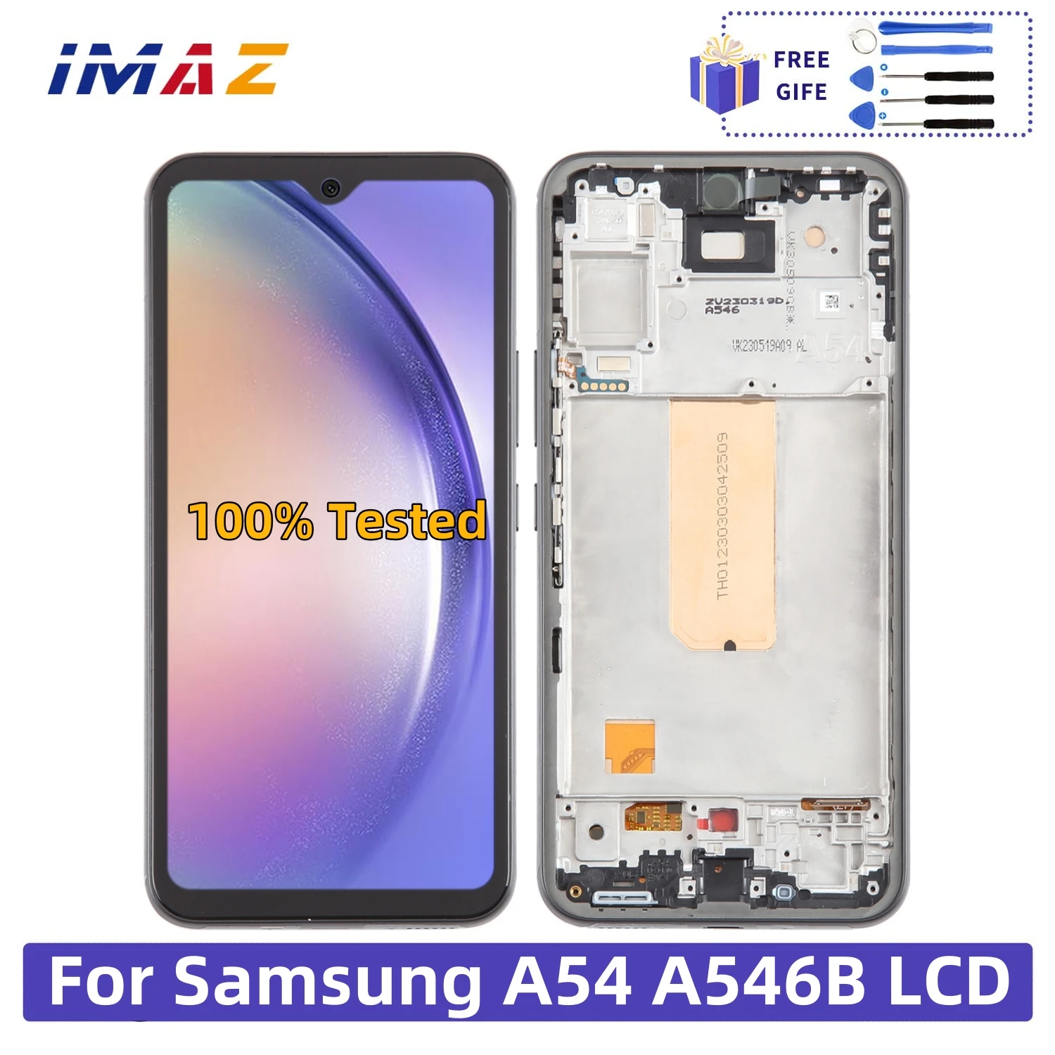 

6.4'' High Quality For Samsung A54 5G LCD A546U A546B A546E Display Touch Screen Digitizer With Frame For Samsung A546 LCD